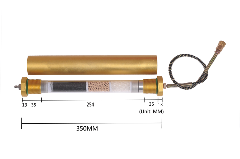 Desiccant filter tube for water oil separator absord moisture absord water for dry and clean high pressure air 1sets/lot