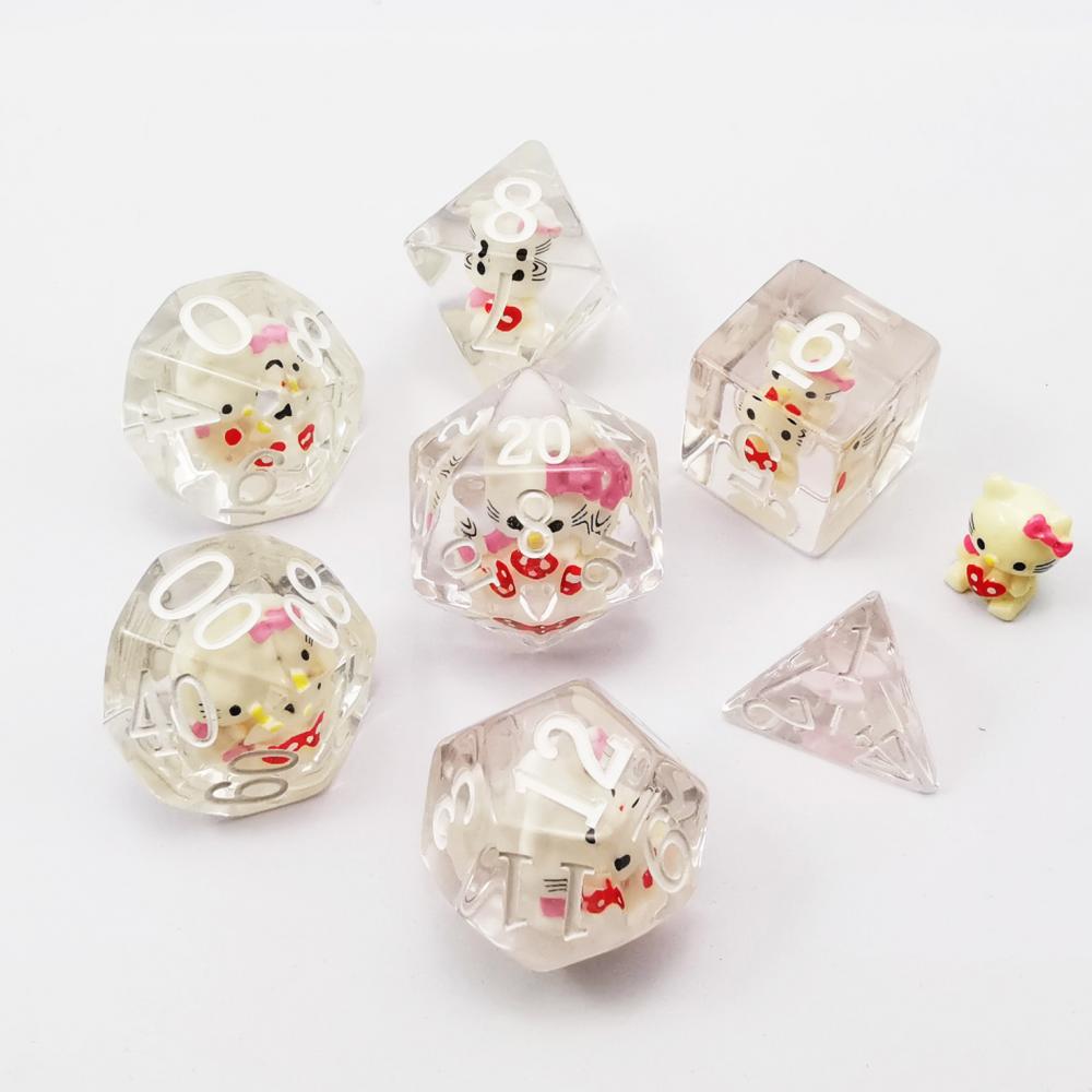 Cool Cat Dice Translucent Cute Playing Dice 2