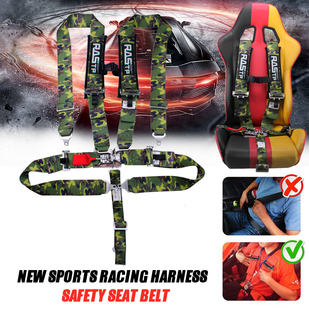 RASTP- 3 Inch 5 point Universal Latch Link Car Auto Racing Sport Seat Belt Safety Racing Harness RS-BAG038-TP