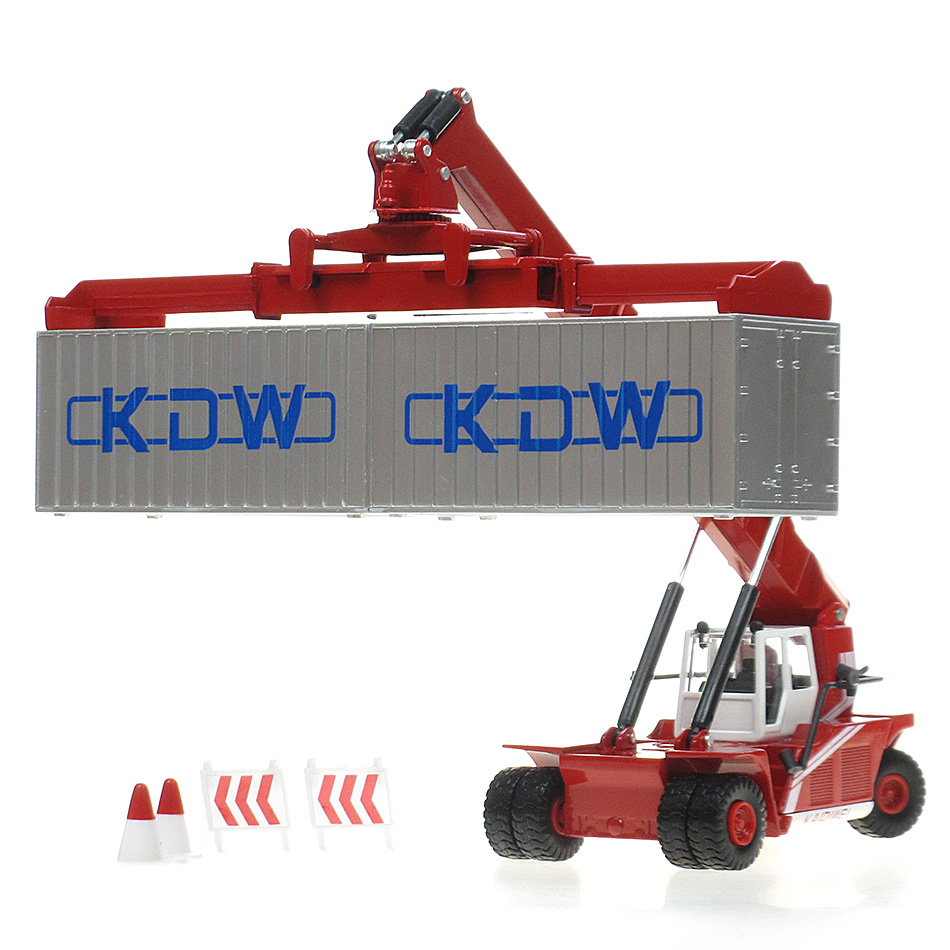 KAIDIWEI Alloy Engineering Truck Container Crane Transport Vehicle simulation children's toys christmas gifts 1:50