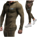 Fall and Winter New Season Muscle Brothers Men's Sports Suit Fitness Outdoor Sports Running Training Camouflage Two Sets