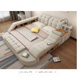 Real Genuine leather bed frame Modern Soft Beds Home Bedroom Furniture camas lit muebles de dormitorio yatak mobilya quarto bett