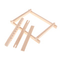 Wooden Traditional Weaving Loom Knitting Tools Handloom Machine Frame with Accessories for DIY Hand Weaving