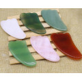 Rose Green Jade Guasha Board Natural Stone Scraper Chinese Gua Sha Tools For Face Neck Back Body Acupuncture Massager Face Lift