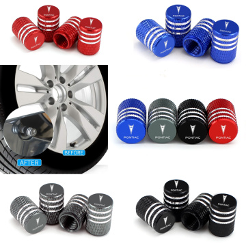 Aluminum Alloy Car Tire Valve Cap Tyre Cover Accessories For Pontiac G3 G5 G6 G8 GTO Solstice Aztek Bonneville Vibe