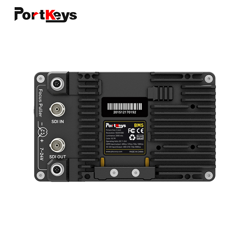 Portkeys BM5 II DSLR Camera Monitor 2200nit 3G SDI HDMI Super Bright Camera Control Touch Screen FHD on camera Monitor