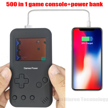 500 In 1 Game Player+5400mAh Battery Power Bank Function Retro Portable Handheld 8-Bit Game Console Built-in 500 games TV Out