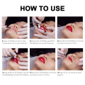 5 vials 8ml Korean BB Lip Glow Ampoule Serum Lip Gloss BB Cream Romantic Red For Permanent Makeup Microneedle Nano MTS Treatment