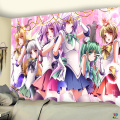 Little loli anime tapestry element wall hanging beach towel dormitory fitness yoga blanket room tapestry new year decoration