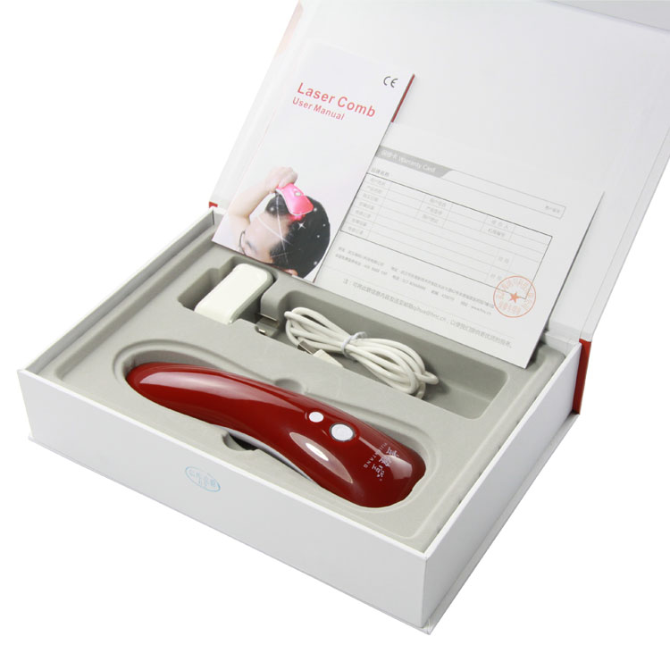 LLLT Cold Laser Therapy Equipment Laser Hair Growth Device Hair Regrowth Comb 650nm Light Laser Comb Scalp Massager