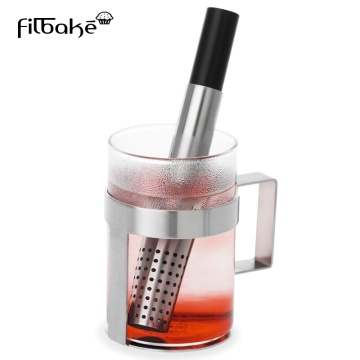 Stainless Steel Tea Infuser Steeper Strainer Stick Pipe Mesh Filter For Loose Leaf Herbs Or Spice Single Cup Brewer