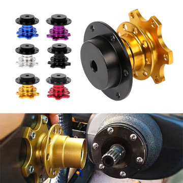 GO-Universal Steering Wheel Quick Release Hub Boss Kit Wheel Hub Adapter For 6 hole Steering Wheel Hub 0012668