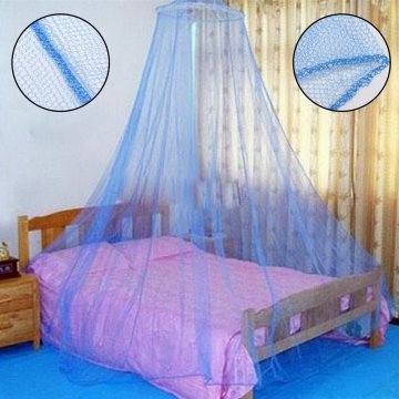 Outdoor Summer Round Lace Insect Bed Canopy Netting Curtain Polyester Mesh Fabric Home Textile Elegant Hung Dome Mosquito Net