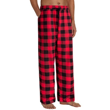Autumn Soft Cotton Men's Pajamas Home Pants Large Size Plaid Print Sleepwear Trousers Fashion Male Casual Homewear Sleep Pants