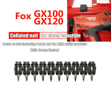 GX100 GX 120 Gas Nails For Hand Tools 1000pcs Steel Nails For Cement Board Steel Al-Alloy For Home Decoration Use
