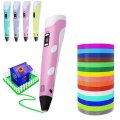 3D Printing Pen Painting Pen Drawing Painting Pens Consumables 3m PLA/ABS Crafting Filament Doodle Drawing Art Printer Kid Gift