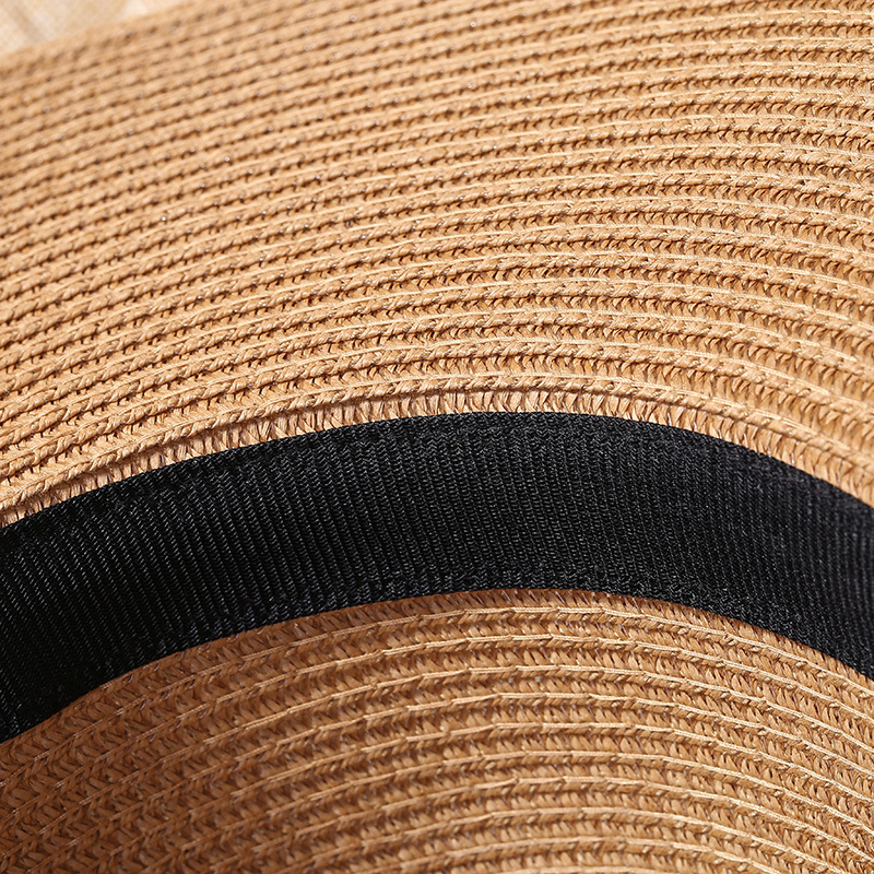 Summer straw hat Chapeau women big wide brim beach hat sun hat foldable sun block UV protection panama hat bone chapeu feminino