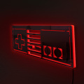 Vintage Gamepad Wall Light Mirror LED Backlight Game JoyStick Illuminated Display Sign Game Room Decoration With Remote Control