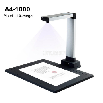 New A4 Automatic USB Portable Digital Document Scanner Photo File Scanning 10-mega Pixels Scanner Fast Visual Presenter A4-1000