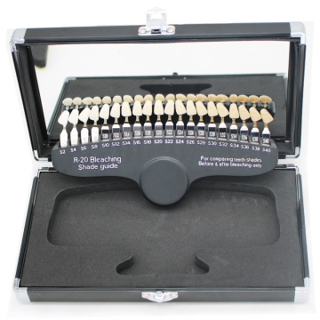 1 set whitening tooth 3D Shade Guide Color Comparator Mirror Dental Plate Dentistry Bleaching Comparator Teeth Whitening