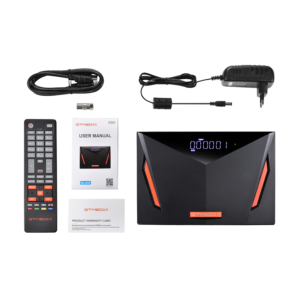 NEW Gtmedia V8 UHD DVB-S2 satellite tv receiver Built in wifi Powered by Gtmedia V8 NOVA upgrade receptor freesat v8 UHD