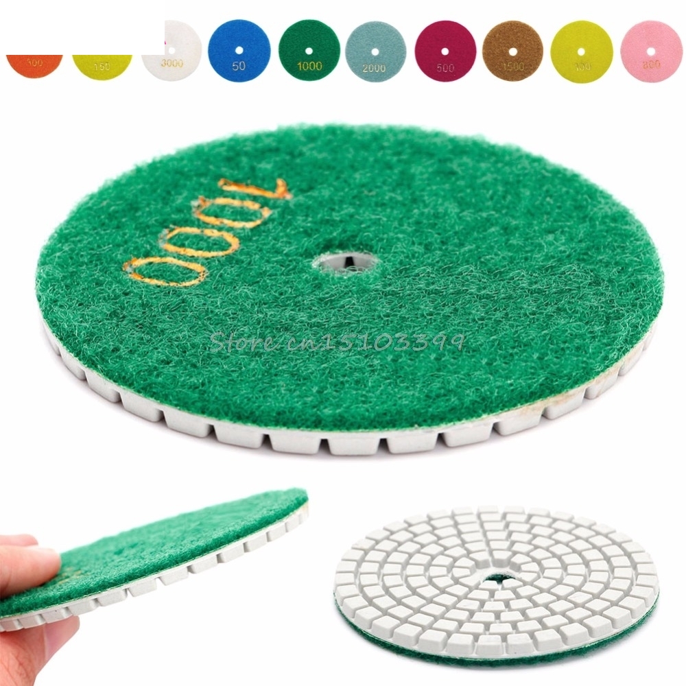 1Pc Diamond Polishing Pads 3" 80mm Wet/Dry Granite Stone Concrete Marble Disc Drop Ship