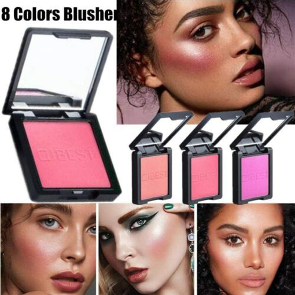 8 Color Cheek Rouge Blush Powder Minerals Matte Face Blusher Pressed Palette Design Face Foundation Makeup Women Beauty Cosmetic
