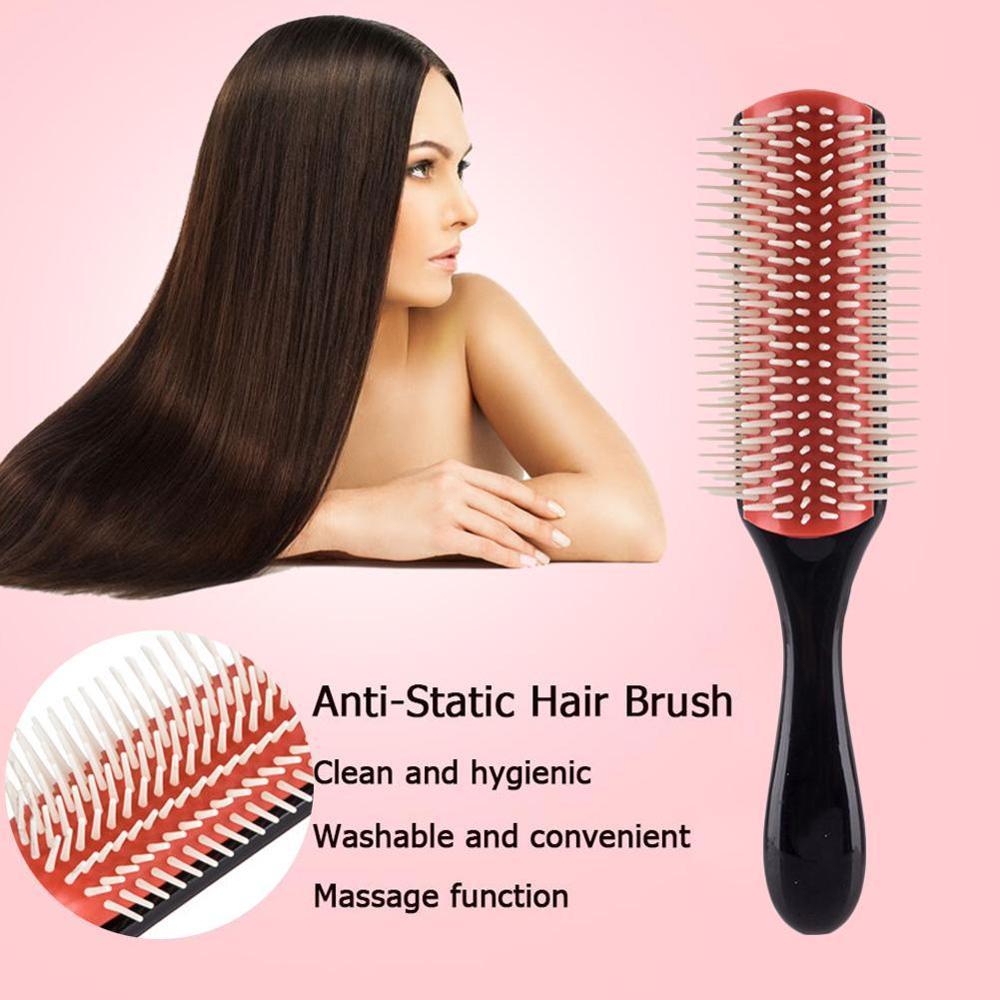 1PC Hair Styling Brush Wheat Straw Detangle Hairbrush Salon Hairdressing Straight Curly Hair Comb Women Hair Brush Soft