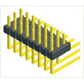 P2.00mm(.079") Triple Row Single Base Right Angled/90° DIP Pin Header PCB Connector