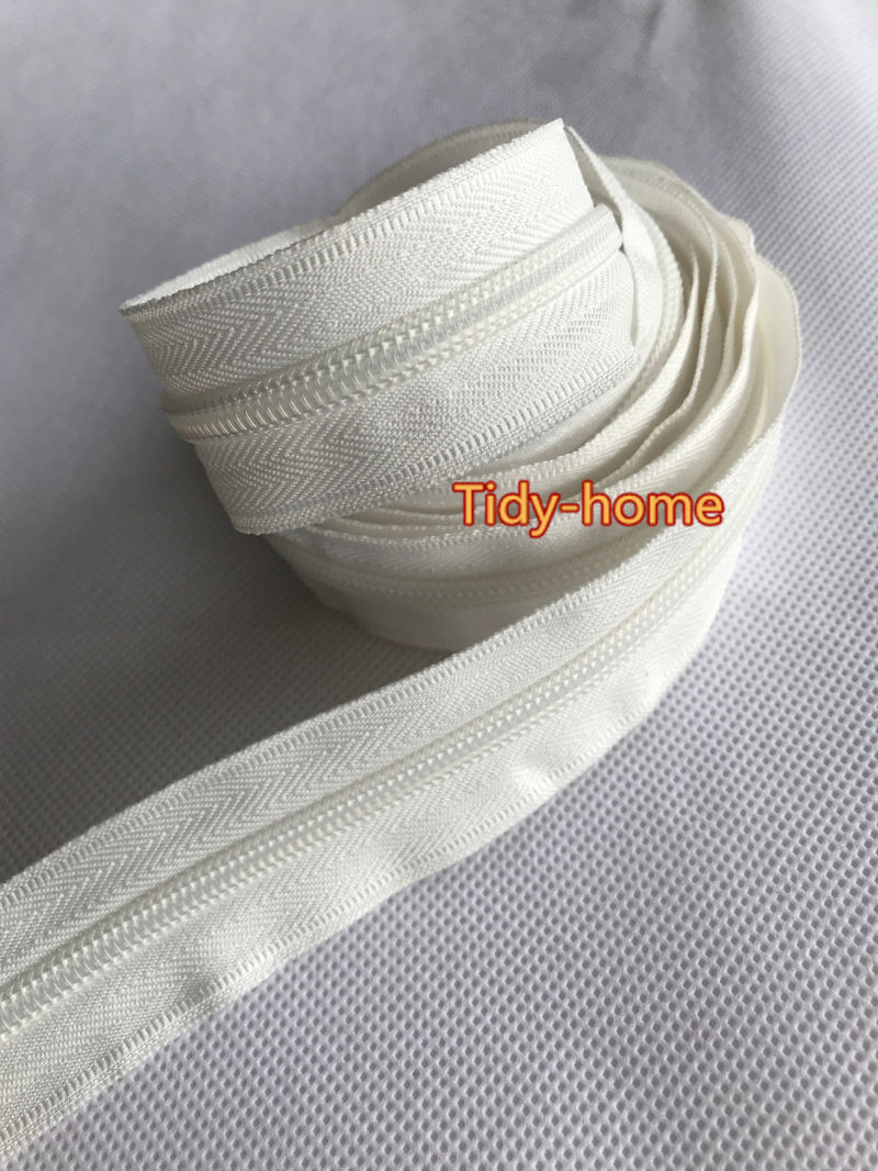 5/10 Meter Strong Nylon Zipper 5# With Zipper Pullers Long Zipper for Quilt Beding Backpack Luggage Bag Home Textile