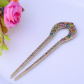 Chinese Style Hair Sticks Pick Metal Rhinestone Hair Chopsticks Rhinestone Hairpin Wedding Hair Pins Clip Jewelry Accessories