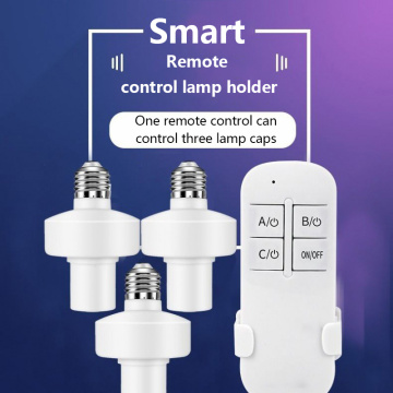 E27 WiFi Smart Light Bulb Adapter Lamp Holder Base AC Smart Life/Tuya Wireless Voice Control with 20m Remote distance