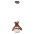 Handmade Natural Material Wooden Hanging pendant lamp