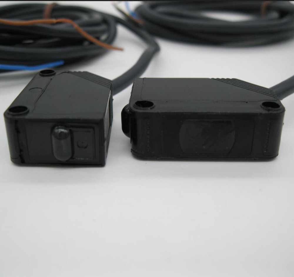 E3Z-T61 Bijection Photoelectric Switch Sensor, Detective Distance 4m Optoelectronic Switch Light Detector Sensor 12-24VDC