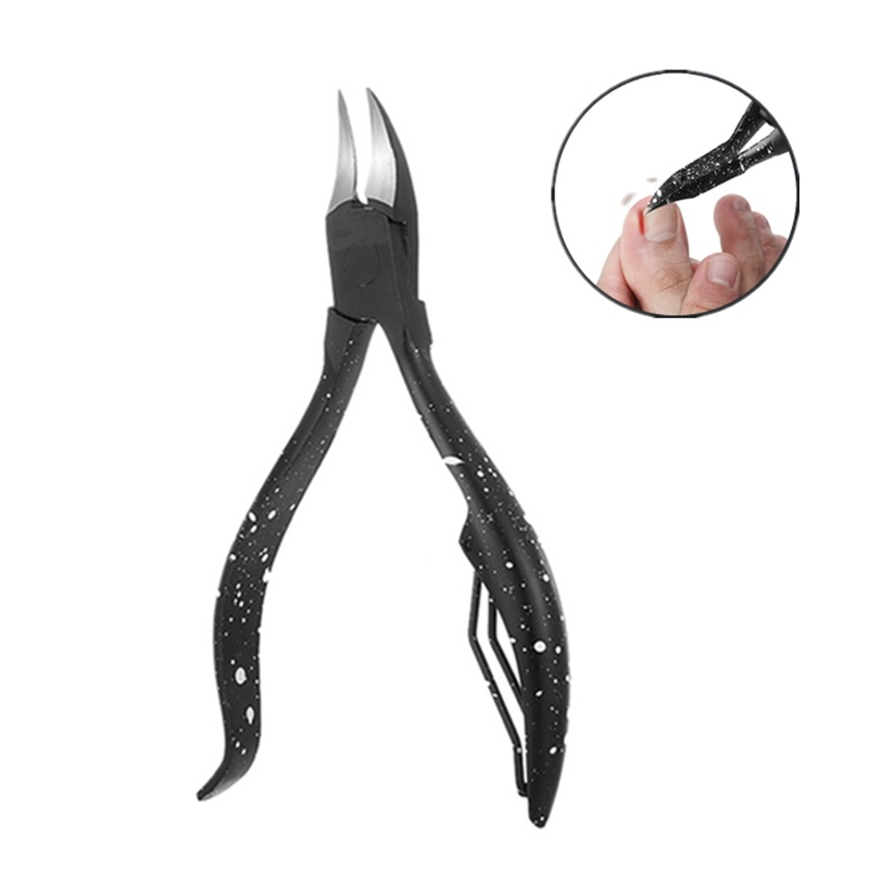 1PCs Black Toenail Ingrown Nail Art Cuticle Nipper Clipper Edge Cutter Manicure Scissor Plier Tool Pedicure Dead Skin Remover