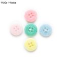 New Stely 50pcs Mixed Embedded Inline Pattern Resin 4 Holes Sewing Clothing Resin Buttons Scrapbooking Card Making DIY 13mm