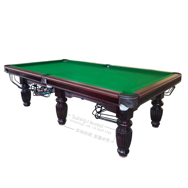 America Style 9ft Snooker Table Games Club Party Amusement Device Marble Pool Billiard Table