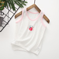 Summer Baby Undershirts Slub Cotton Kids Vest Boys Girls Sleeveless Floral Printed Camisoles Children underwear girl tank top