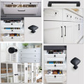 Black Handles for Furniture Cabinet Knobs and Kitchen Handles Drawer Knobs Cabinet Pulls Cupboard Handles Knobs aluminium alloy