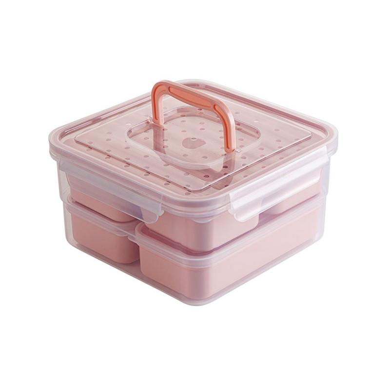 6pcs Food Storage Containers with Lids Leak Proof Easy Snap Lock and BPA Free Plastic Container Lunch Box Set for Kitchen Use