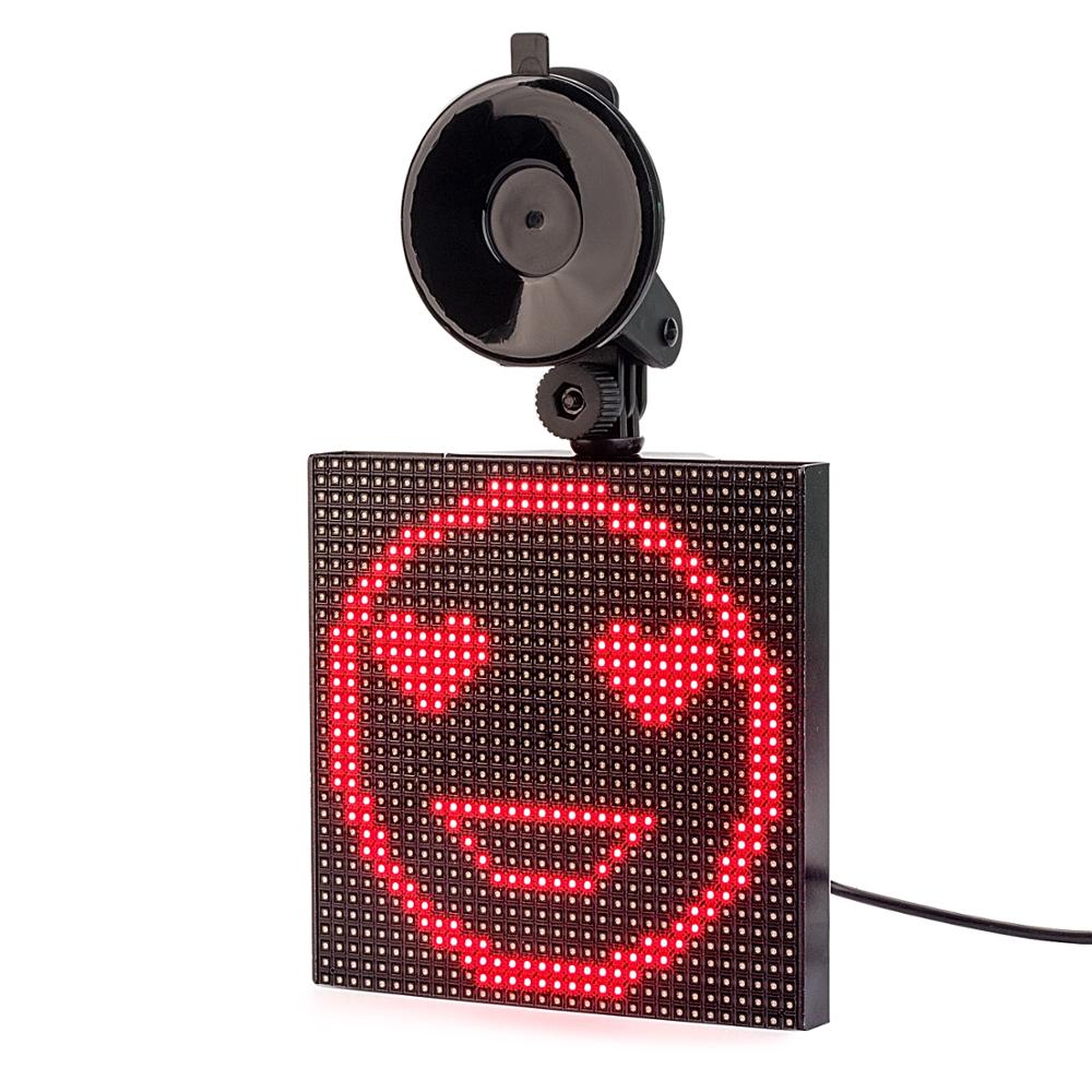12V Bluetooth CAR led Sign Mood Animation APP Control RGB Programmable Scrolling Message LED Display Board Dropshipping