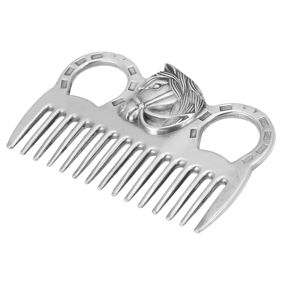 Professional Metal Horse Grooming Comb Tool Aluminum Alloy Horse Comb Mane Tail Pulling Care Products 6.5IN/3.9IN/3.5IN/3.2IN