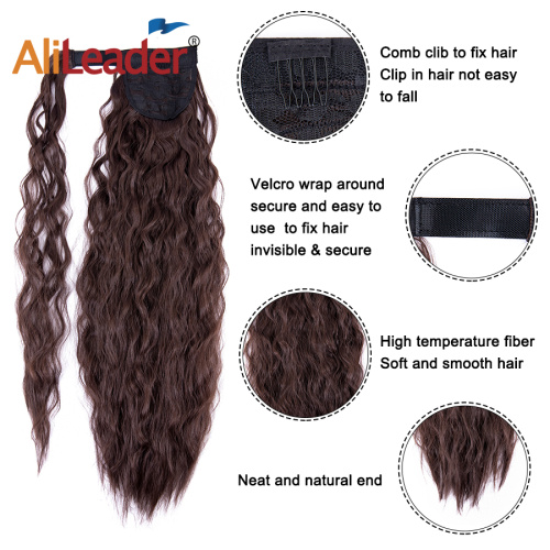 22 inch Syntheitc Warp Around Clip In Hairpiece Supplier, Supply Various 22 inch Syntheitc Warp Around Clip In Hairpiece of High Quality