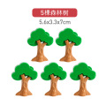 Free shipping Wooden train track scene accessories tree forest tree spelling tree suitable for track train game children car toy