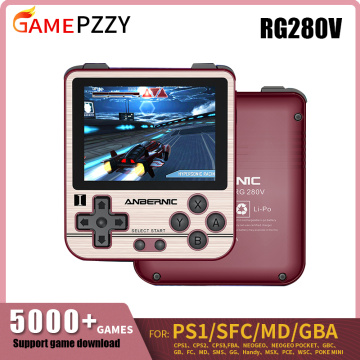 Mini Handheld Video Game Console RG280V Portable Retro Game Console 2.8inch IPS Screen Support TF Card Expansion Gift For Christ