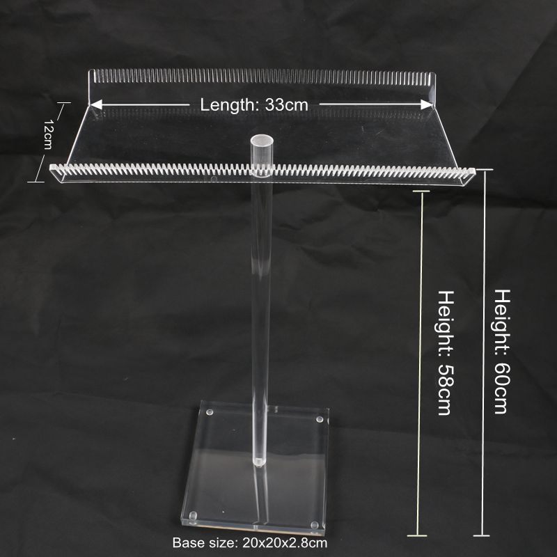 HARMONY NEW stock 1 piece white transparent acrylic hair extension holder display stands foro hanging color ring