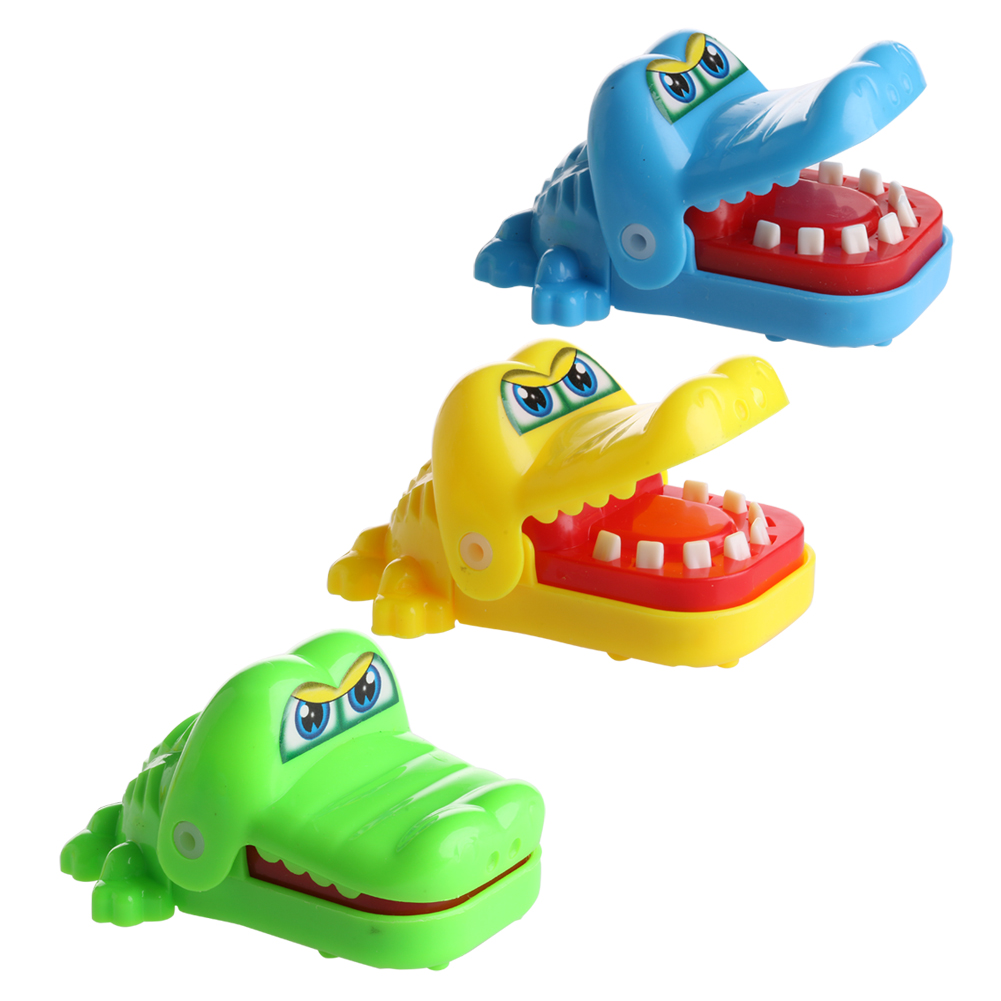 Cute Crocodile Mouth Dentist Bite Finger Game Funny Toy Kids Children Gift Q6PD