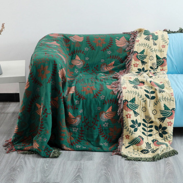 Bohemia Sofa Cover Throw Blanket All Season Geometry Dust Towel Blankets for Office Car Winter Bedspread