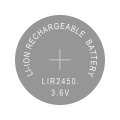 Lithium Button Coin Cell Batteries Li-ion Rechargeable Battery LIR2450 3.6V 5 PCS - 2450 Replaces CR2450
