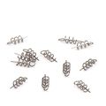 500pcs Stainless Steel Fishing pins Spring Twist Lock Fishing Hook Tool Centering Pin Fixed Latch Needle for Soft Lure Bait Worm